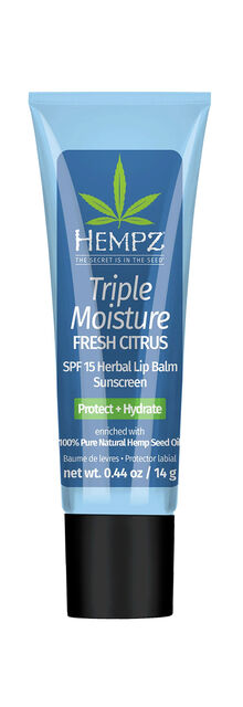 Hempz Triple Moisture Herbal Lip Balm SPF 15 Hempz Triple Moisture Herbal Lip Balm SPF 15